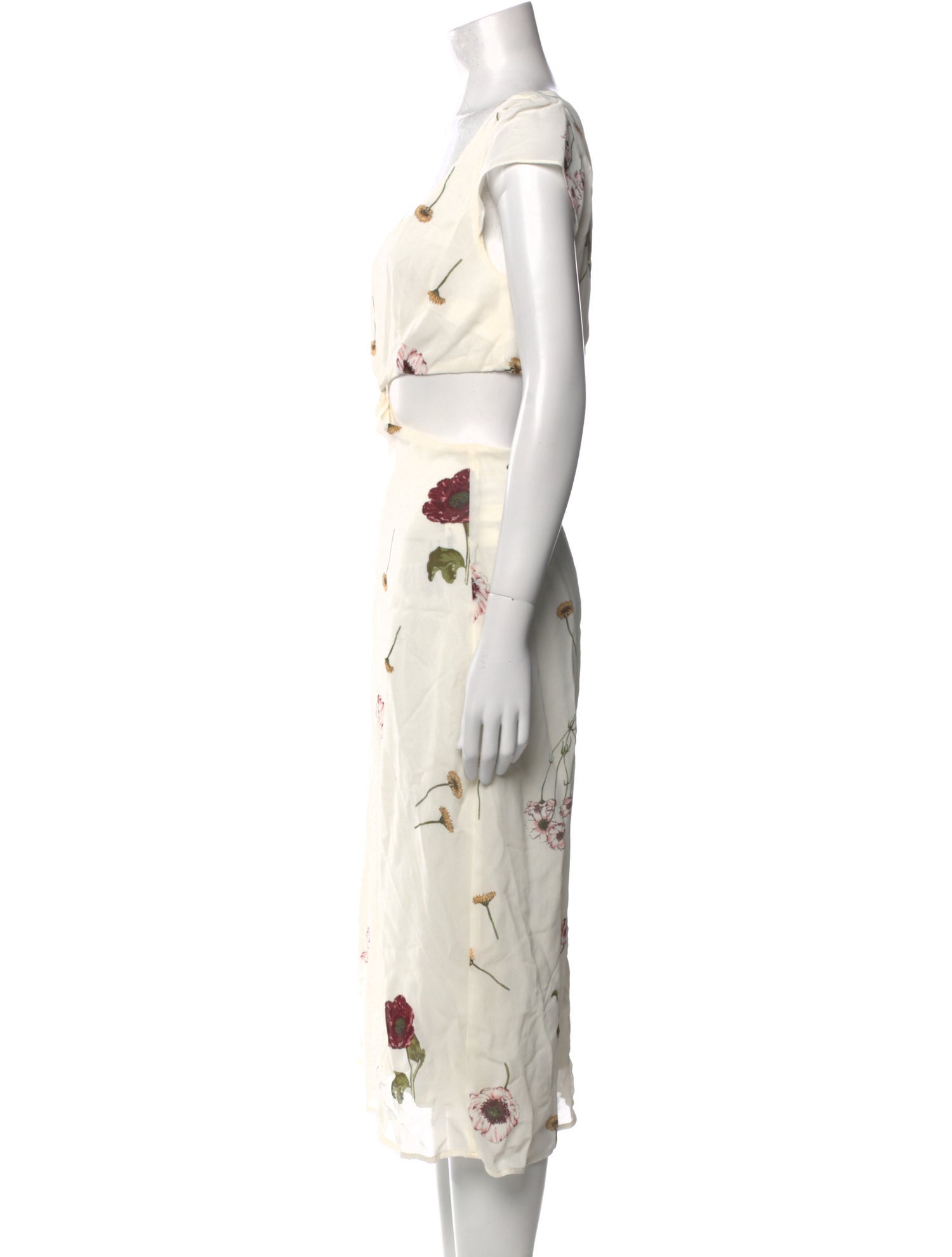 Reformation Floral Print Long Dress