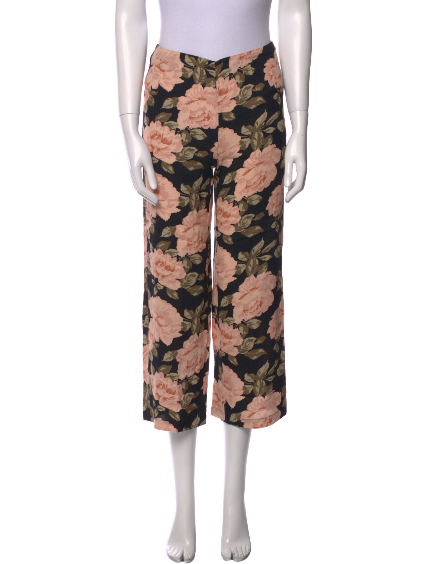 Reformation Floral Print Wide Leg Pants