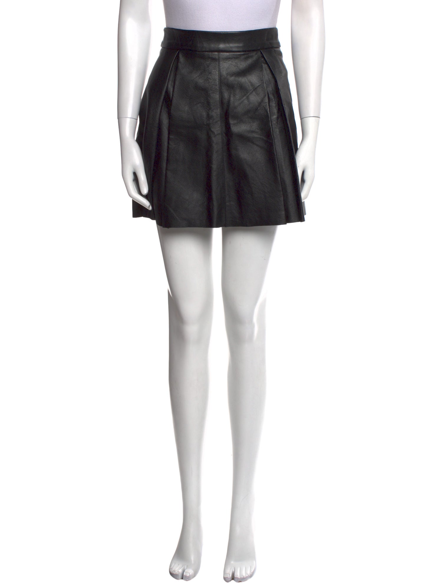 Reformation Pleated Accents Mini Skirt