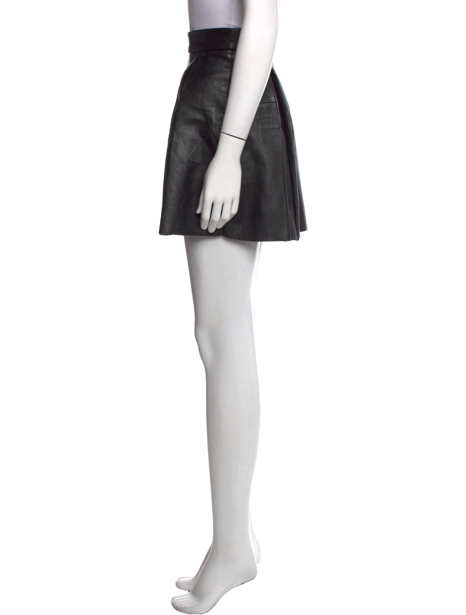 Reformation Pleated Accents Mini Skirt