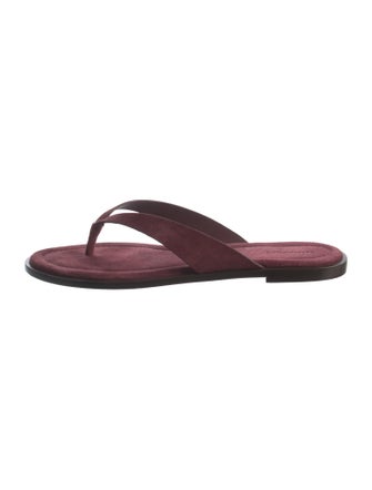 Reformation Suede Flip Flops