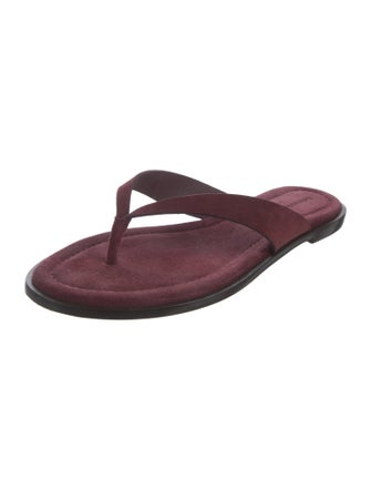 Reformation Suede Flip Flops