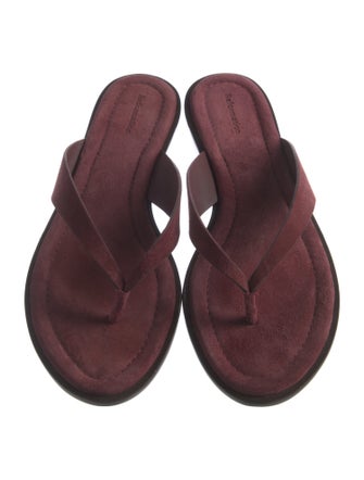 Reformation Suede Flip Flops