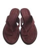 Reformation Suede Flip Flops