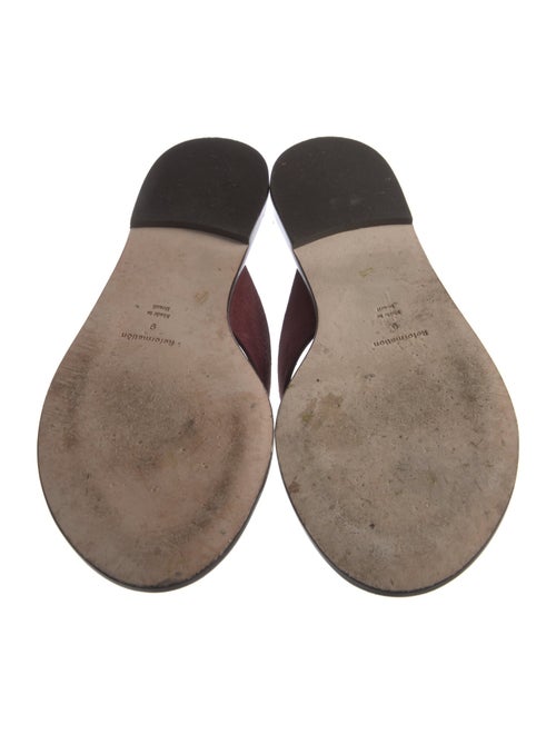Reformation Suede Flip Flops