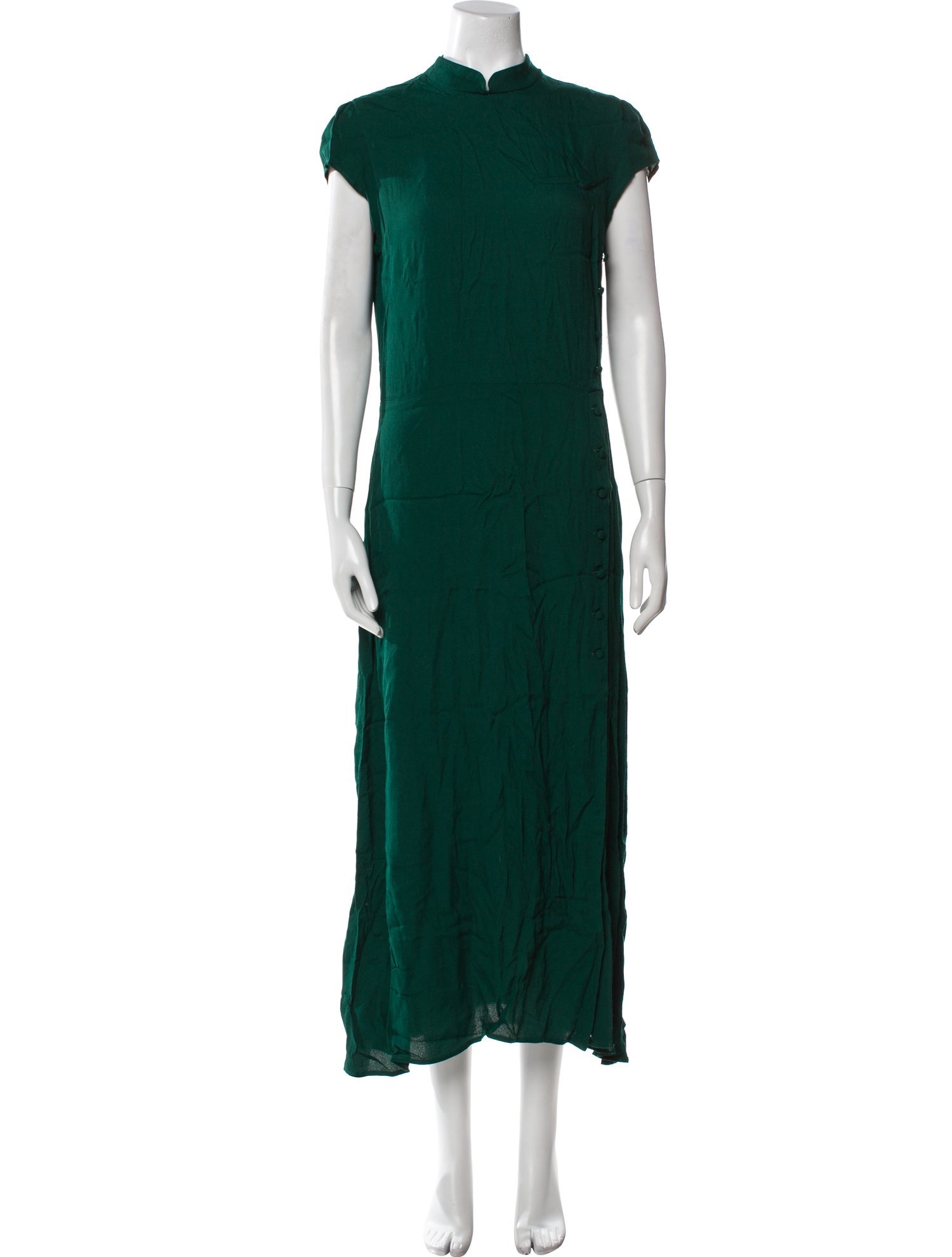 Reformation Mock Neck Long Dress