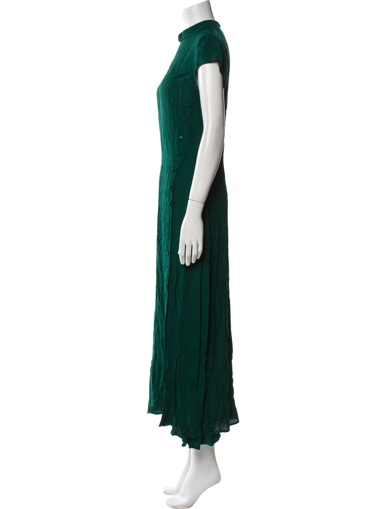 Reformation Mock Neck Long Dress