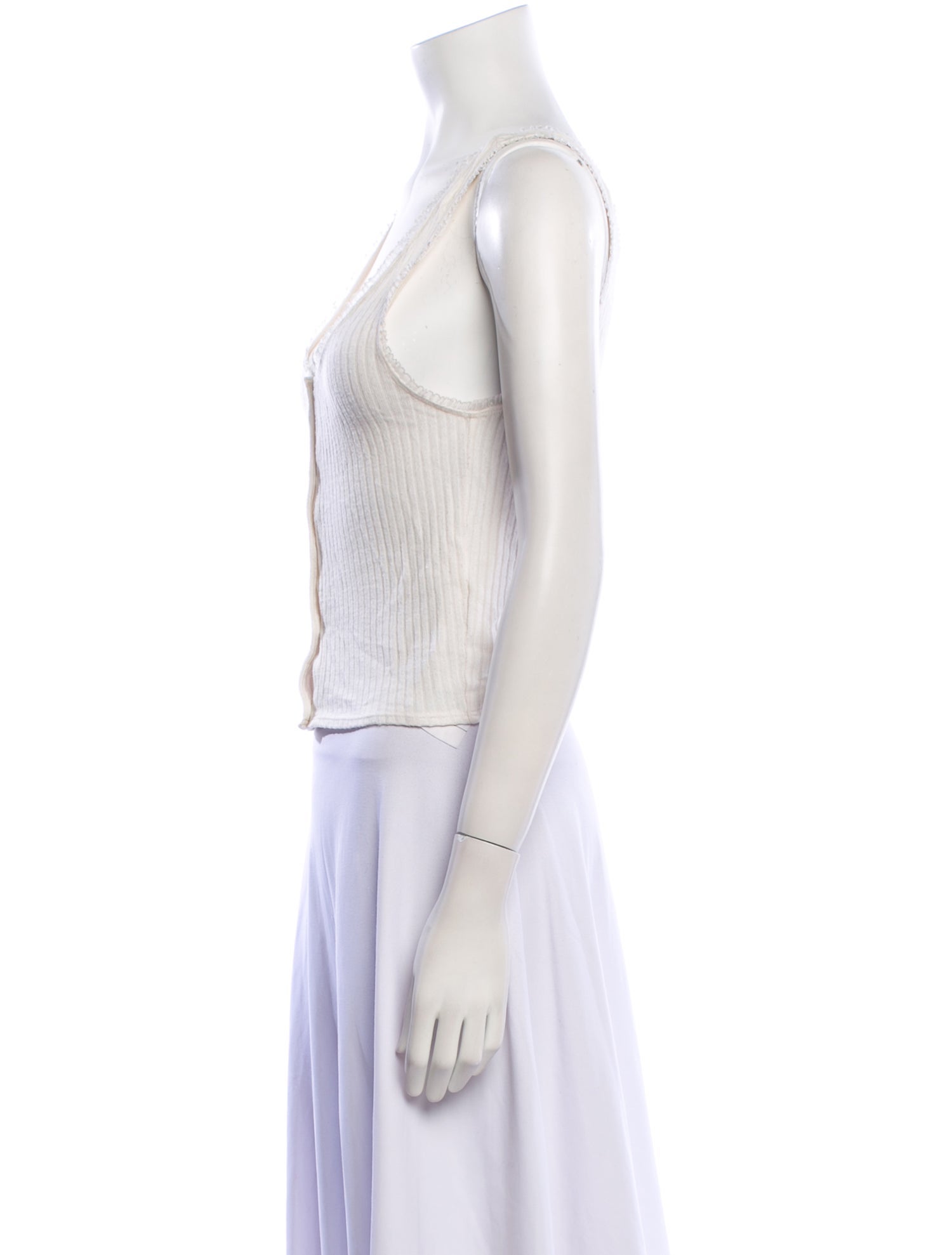 Reformation Scoop Neck Sleeveless Crop Top