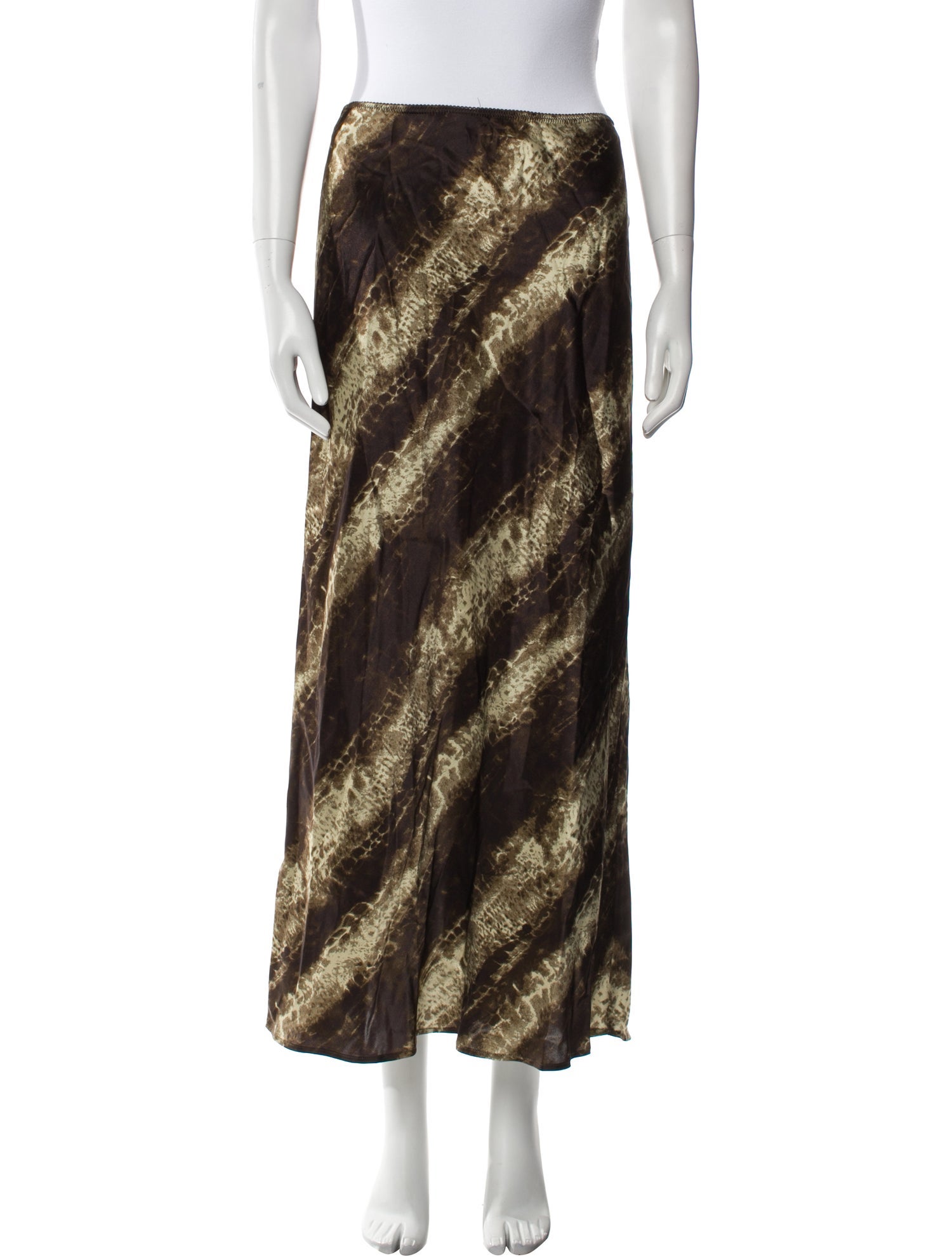 Reformation Silk Midi Length Skirt