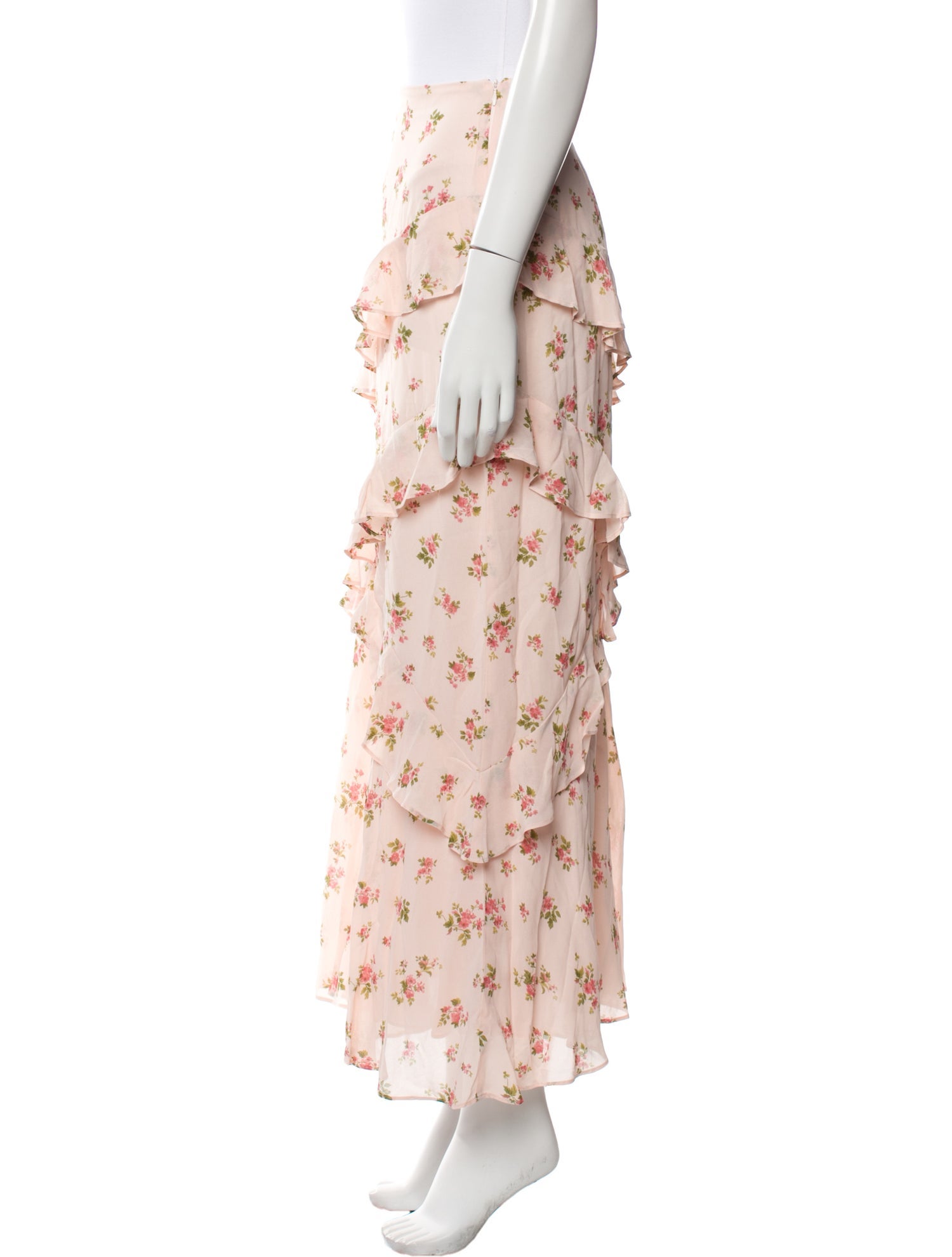 Reformation Floral Print Midi Length Skirt w/ Tags