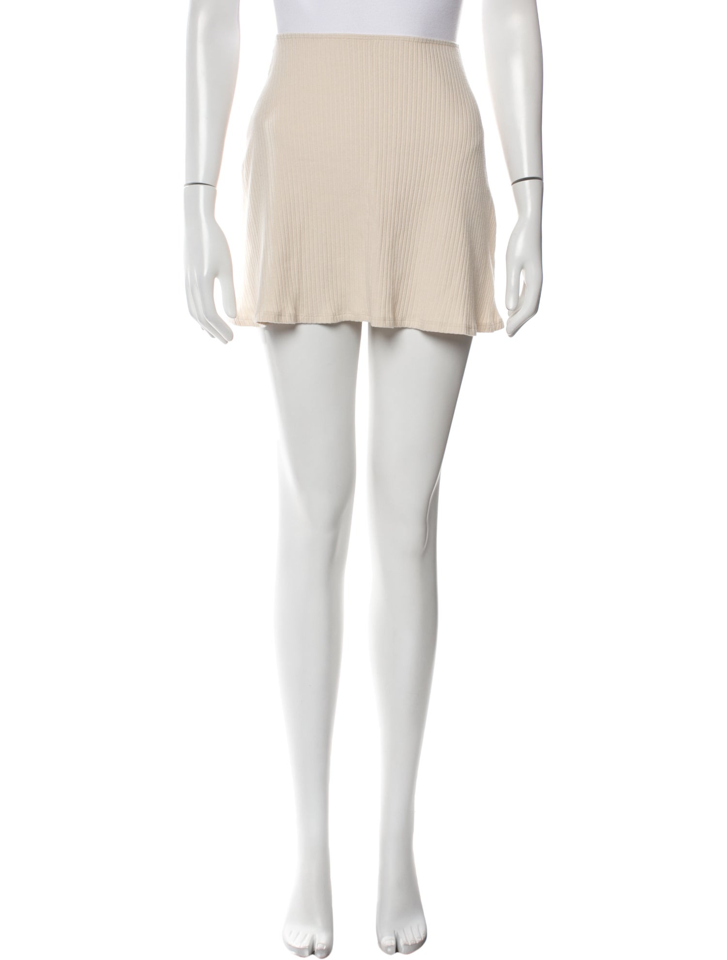 Reformation Pleated Accents Mini Skirt