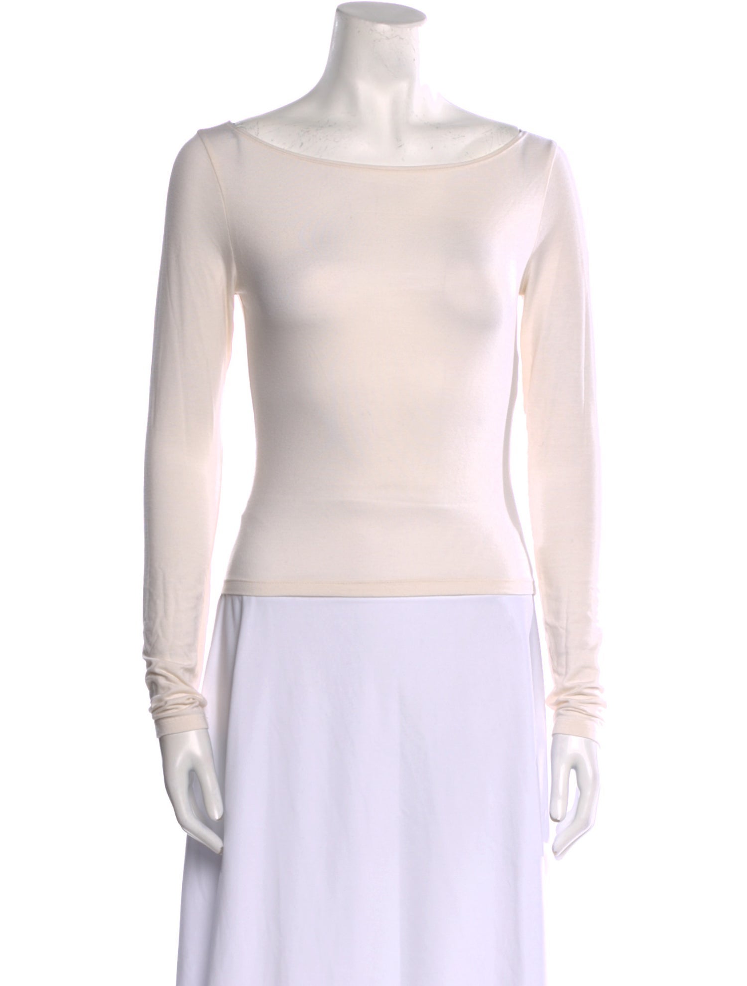 Reformation Bateau Neckline Long Sleeve Top