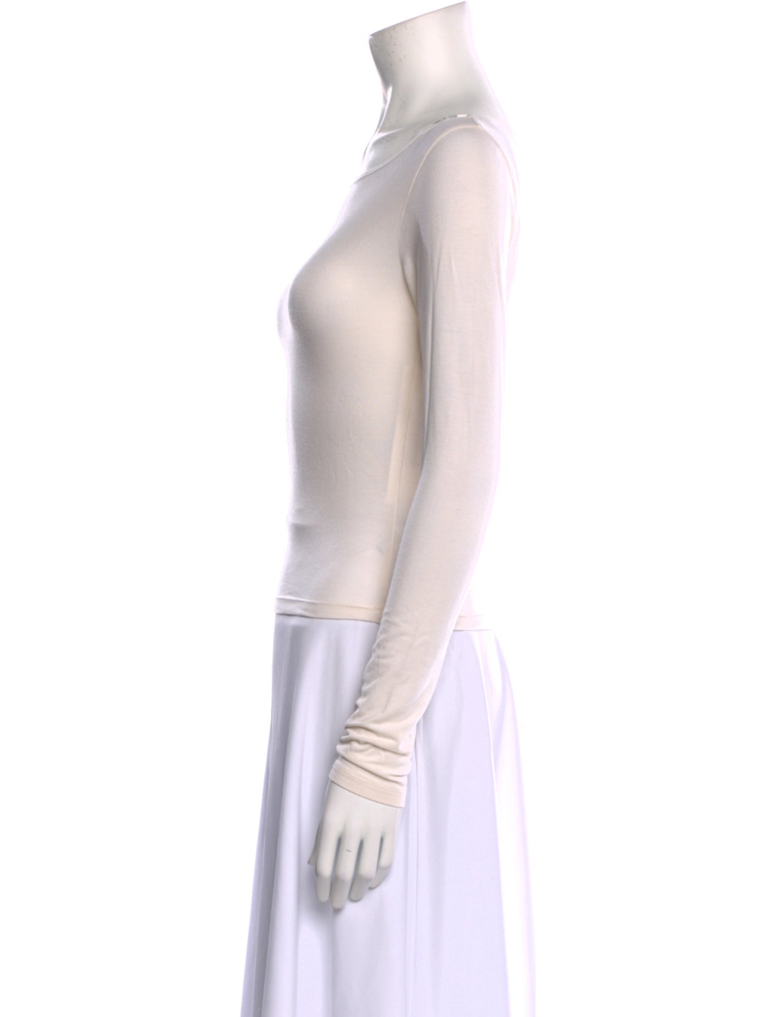 Reformation Bateau Neckline Long Sleeve Top