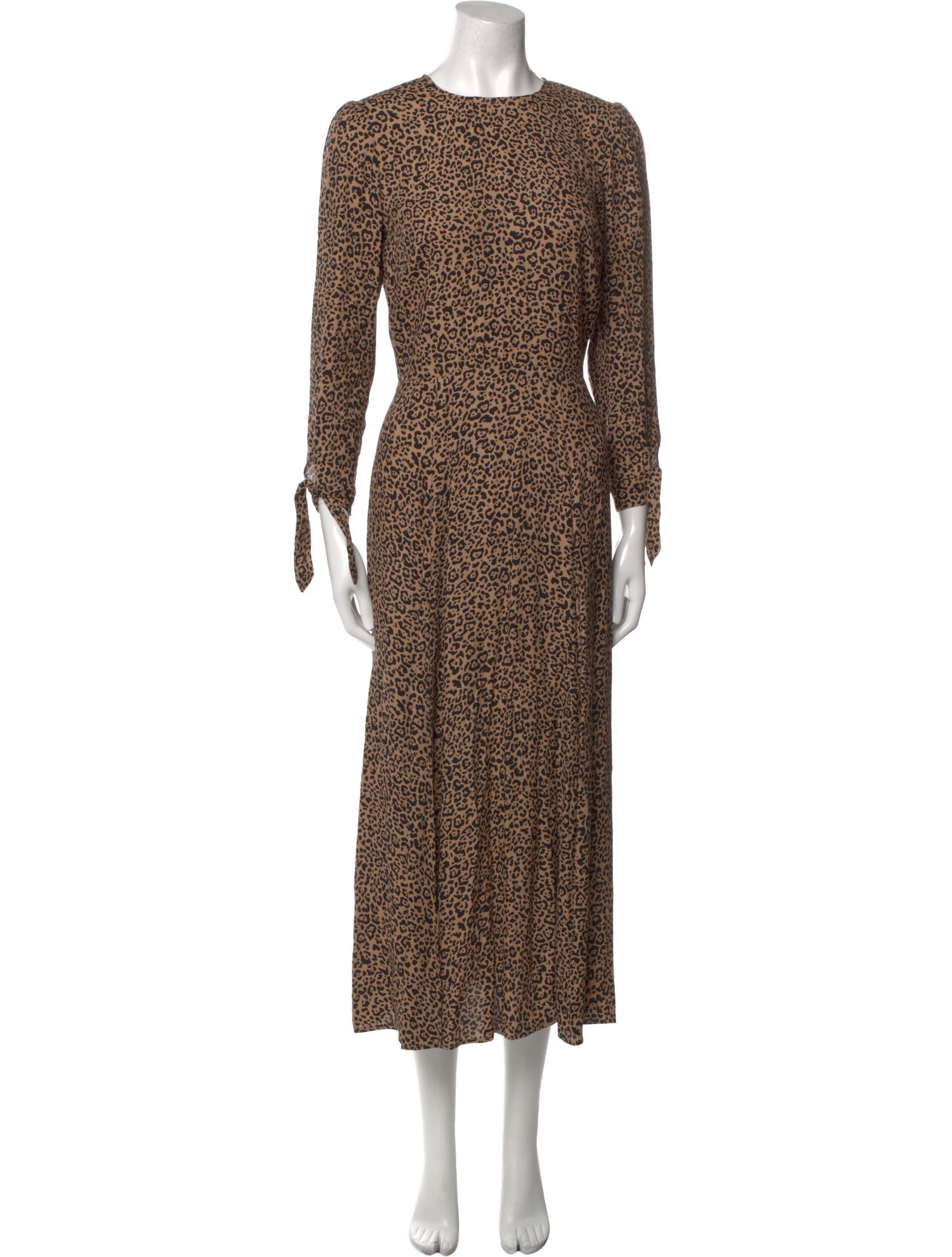 Reformation Animal Print Long Dress