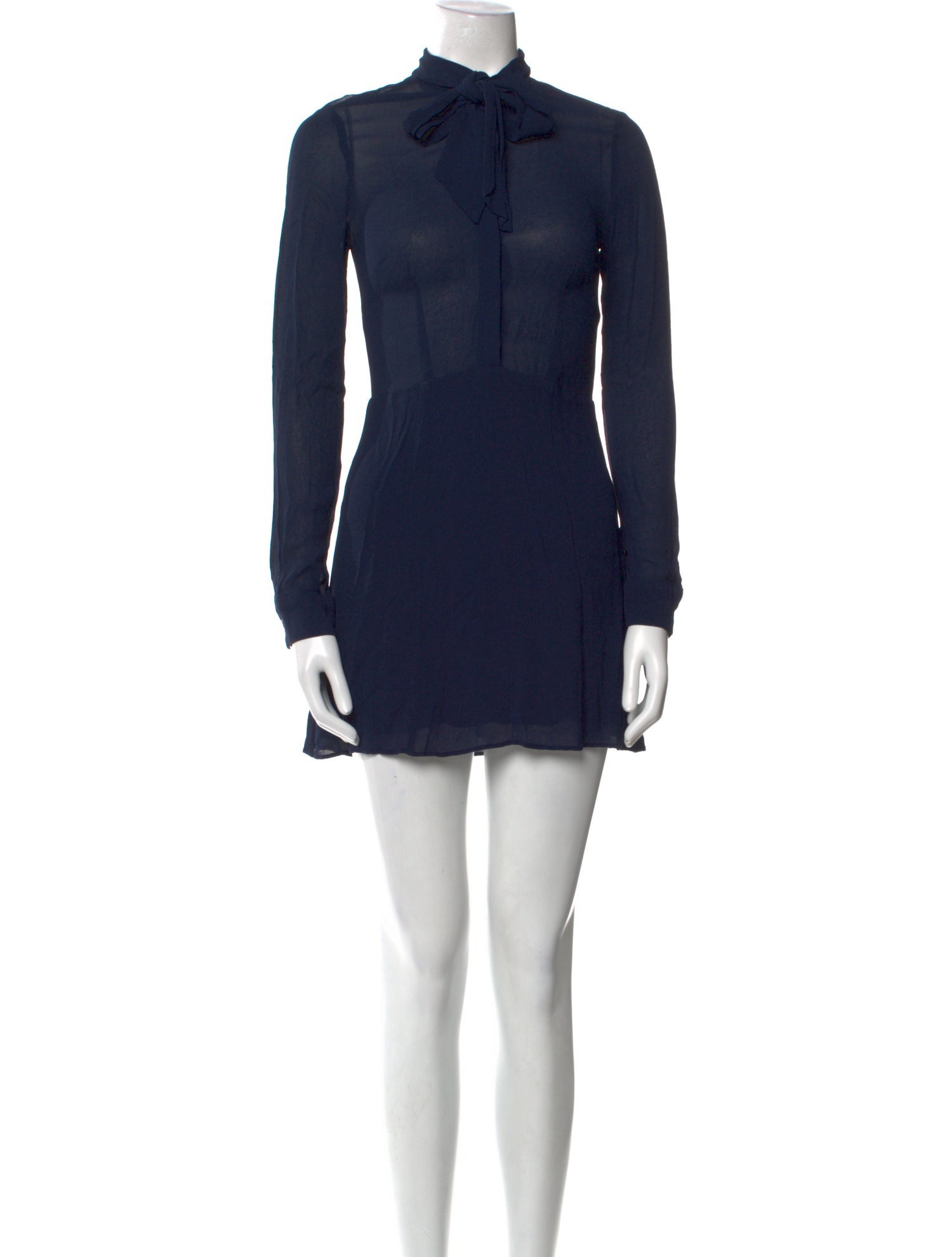 Reformation Mock Neck Mini Dress