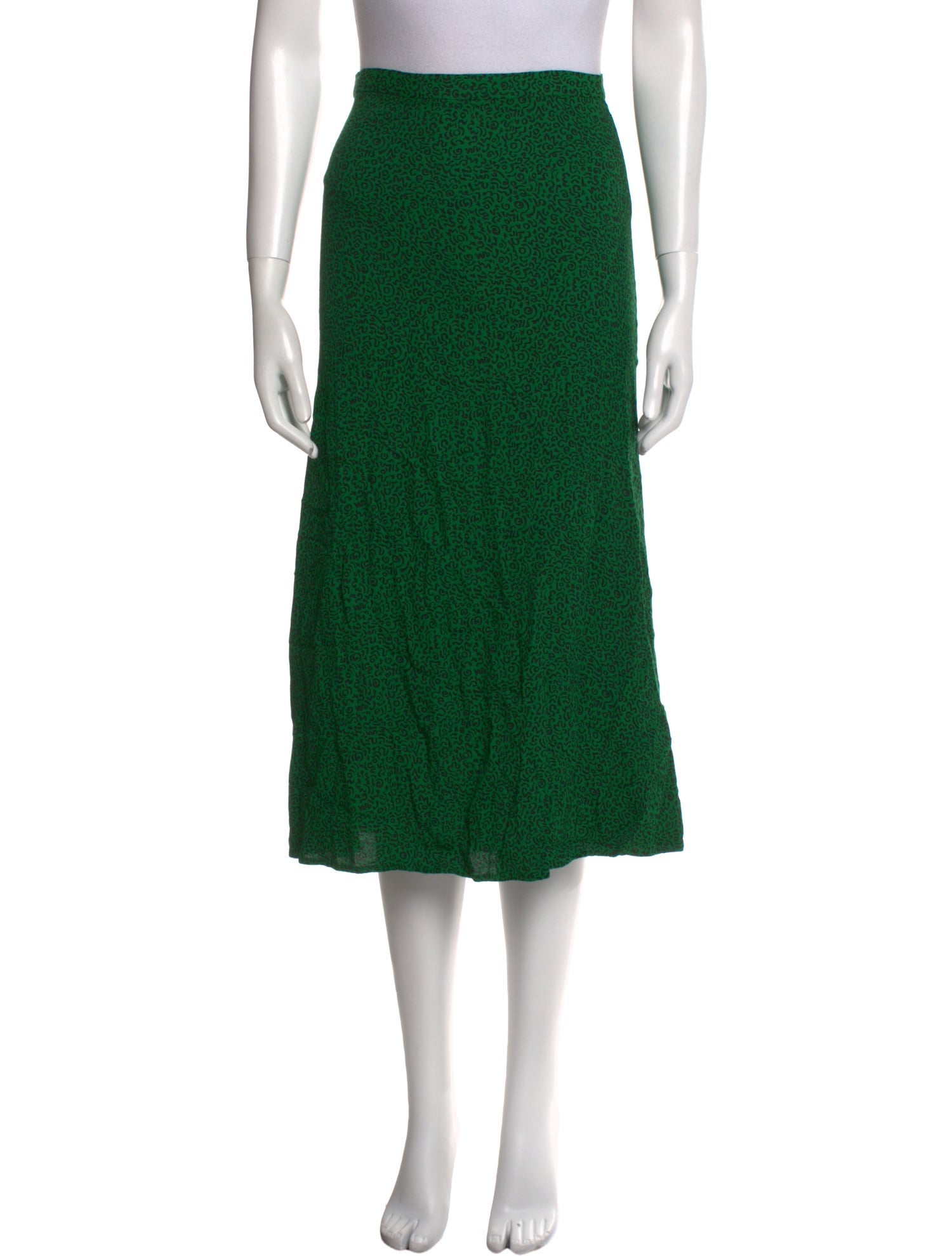 Reformation Printed Midi Length Skirt