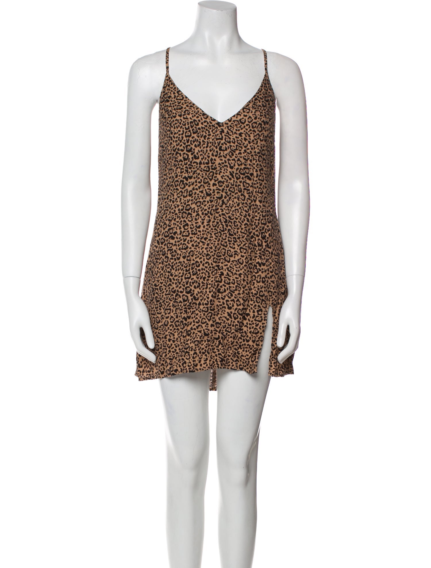 Reformation Animal Print Mini Dress