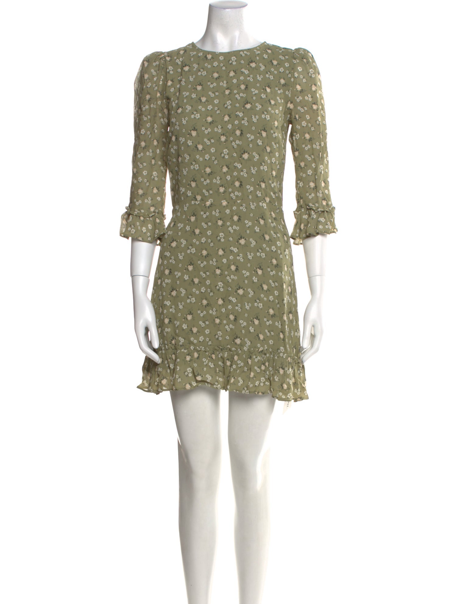 Reformation Floral Print Mini Dress