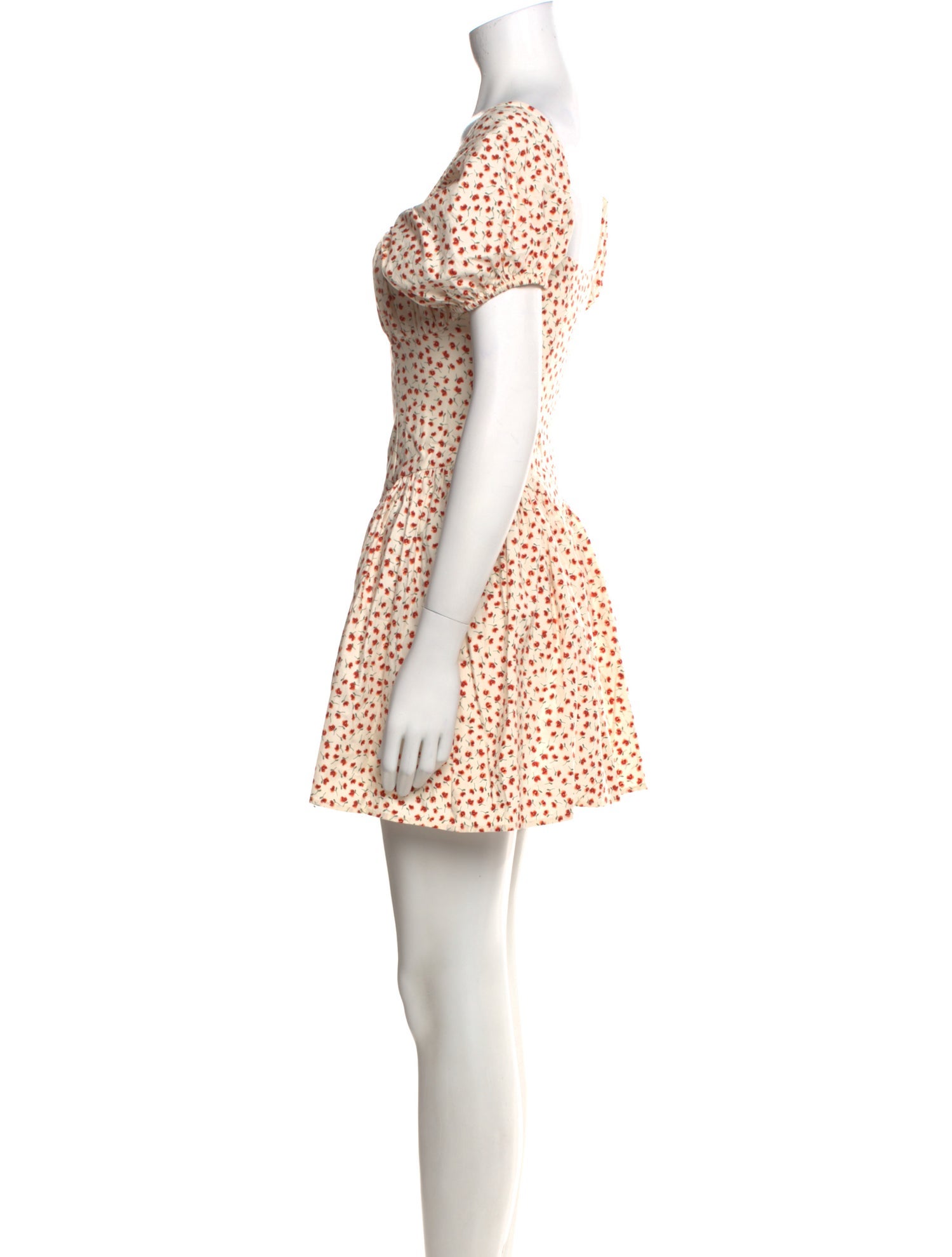 Reformation Floral Print Mini Dress