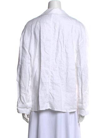 Reformation Linen Long Sleeve Button-Up Top