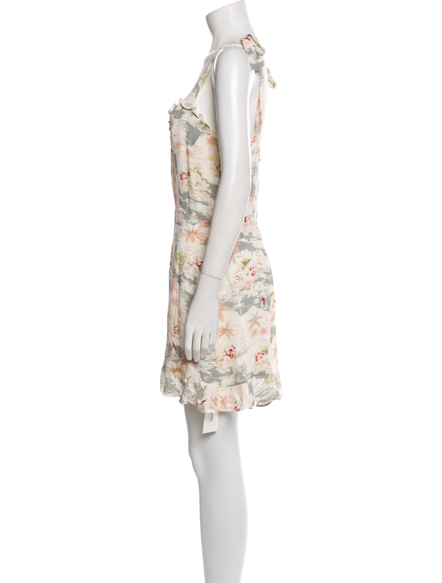 Reformation Floral Print Mini Dress