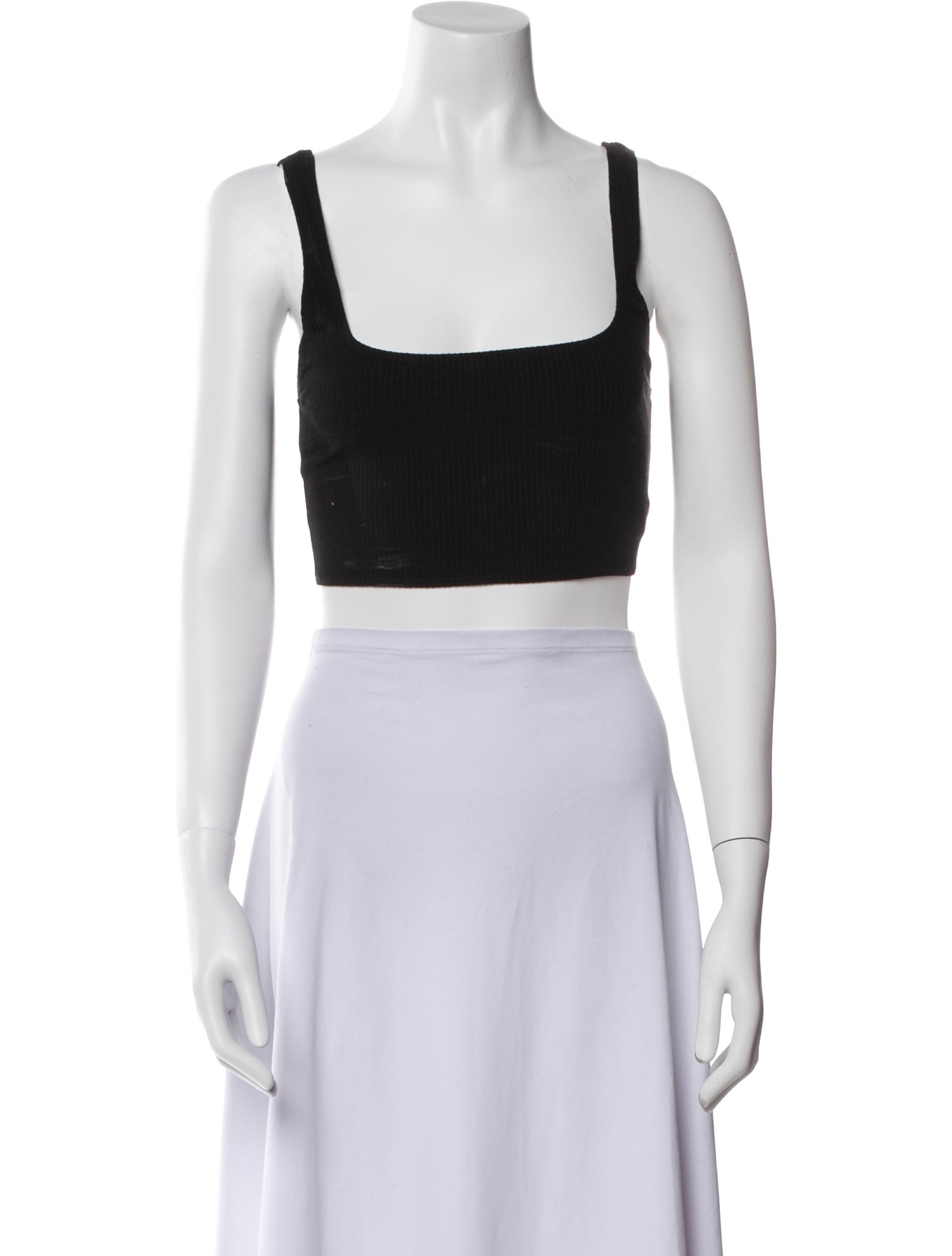 Reformation Square Neckline Sleeveless Crop Top