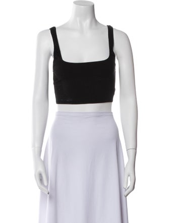 Reformation Square Neckline Sleeveless Crop Top