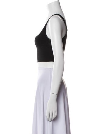 Reformation Square Neckline Sleeveless Crop Top