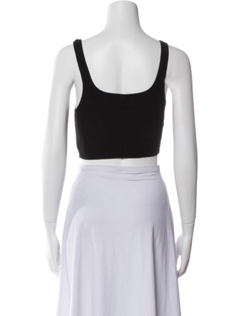 Reformation Square Neckline Sleeveless Crop Top