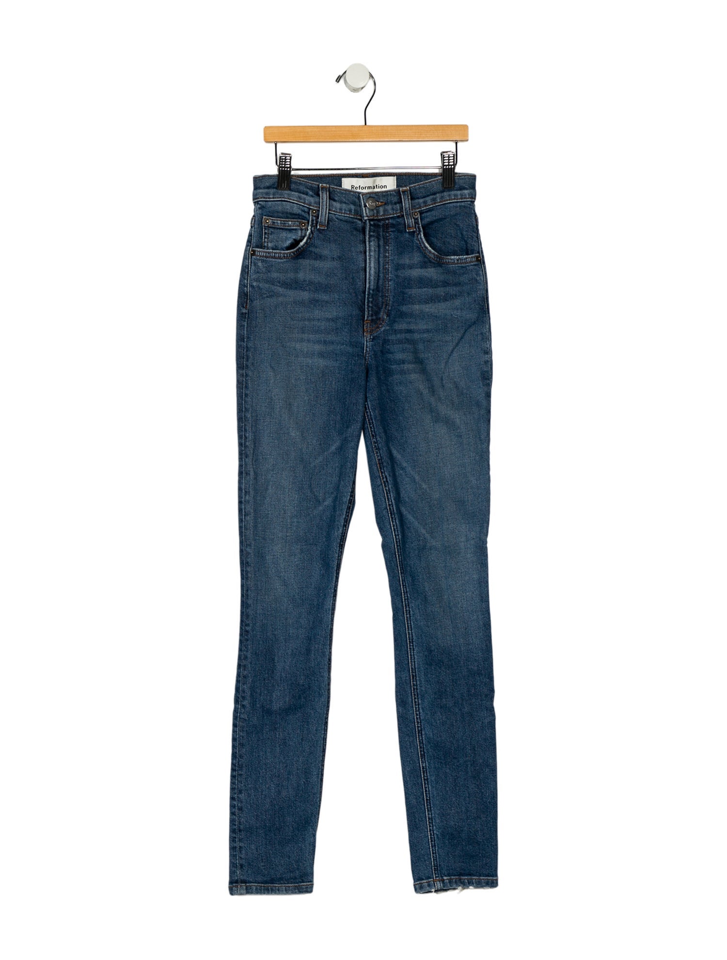 Reformation Mid-Rise Skinny Leg Jeans