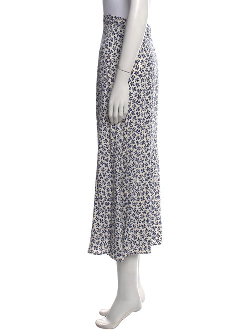 Reformation Floral Print Midi Length Skirt