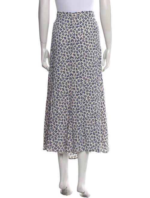 Reformation Floral Print Midi Length Skirt