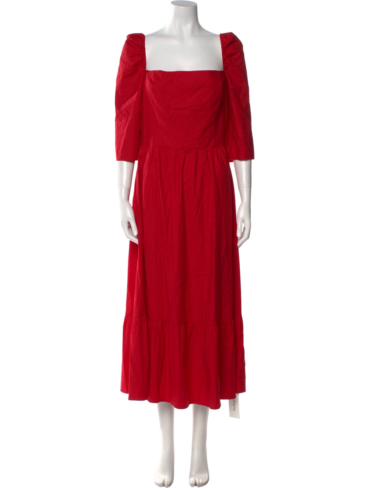 Reformation Square Neckline Long Dress