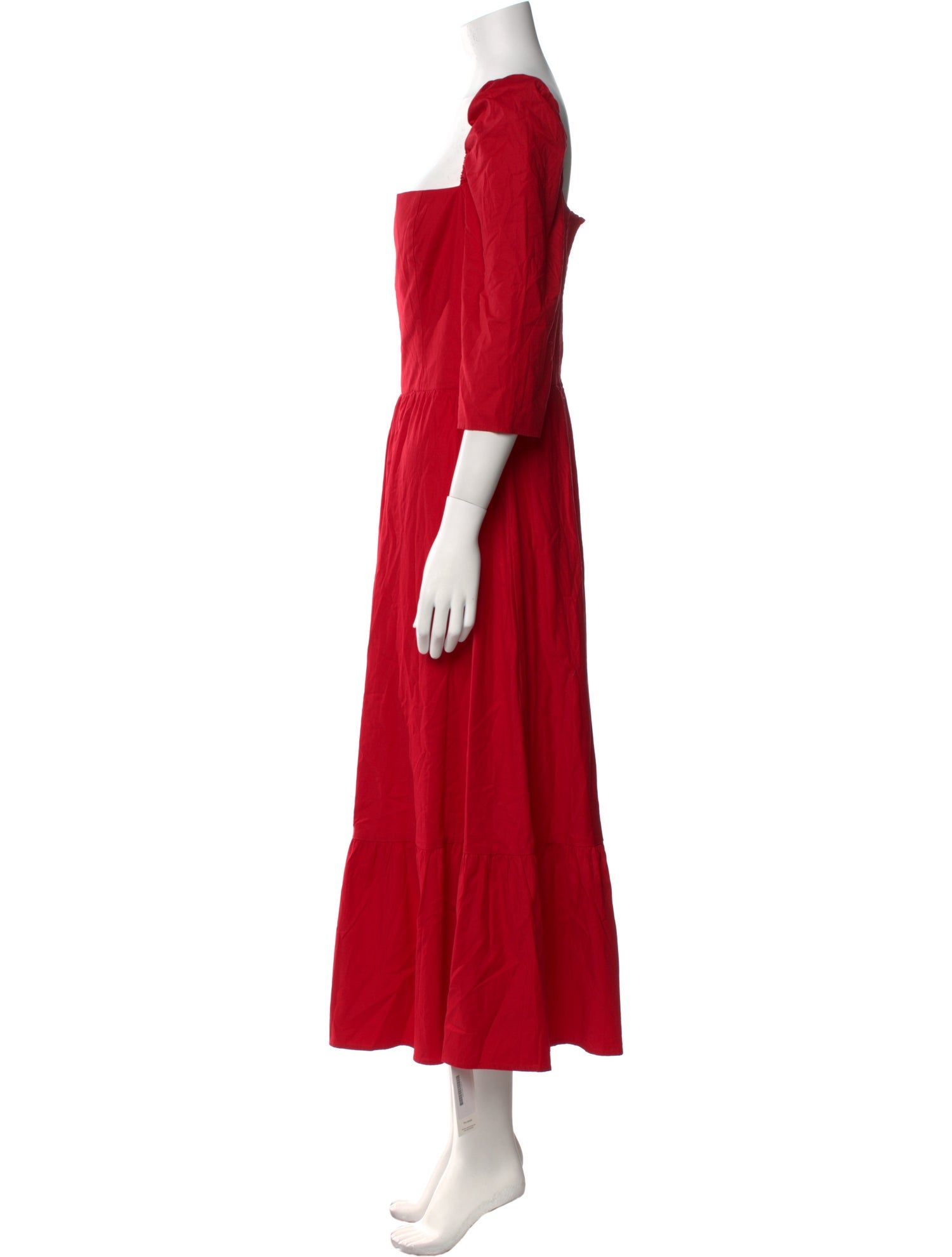 Reformation Square Neckline Long Dress