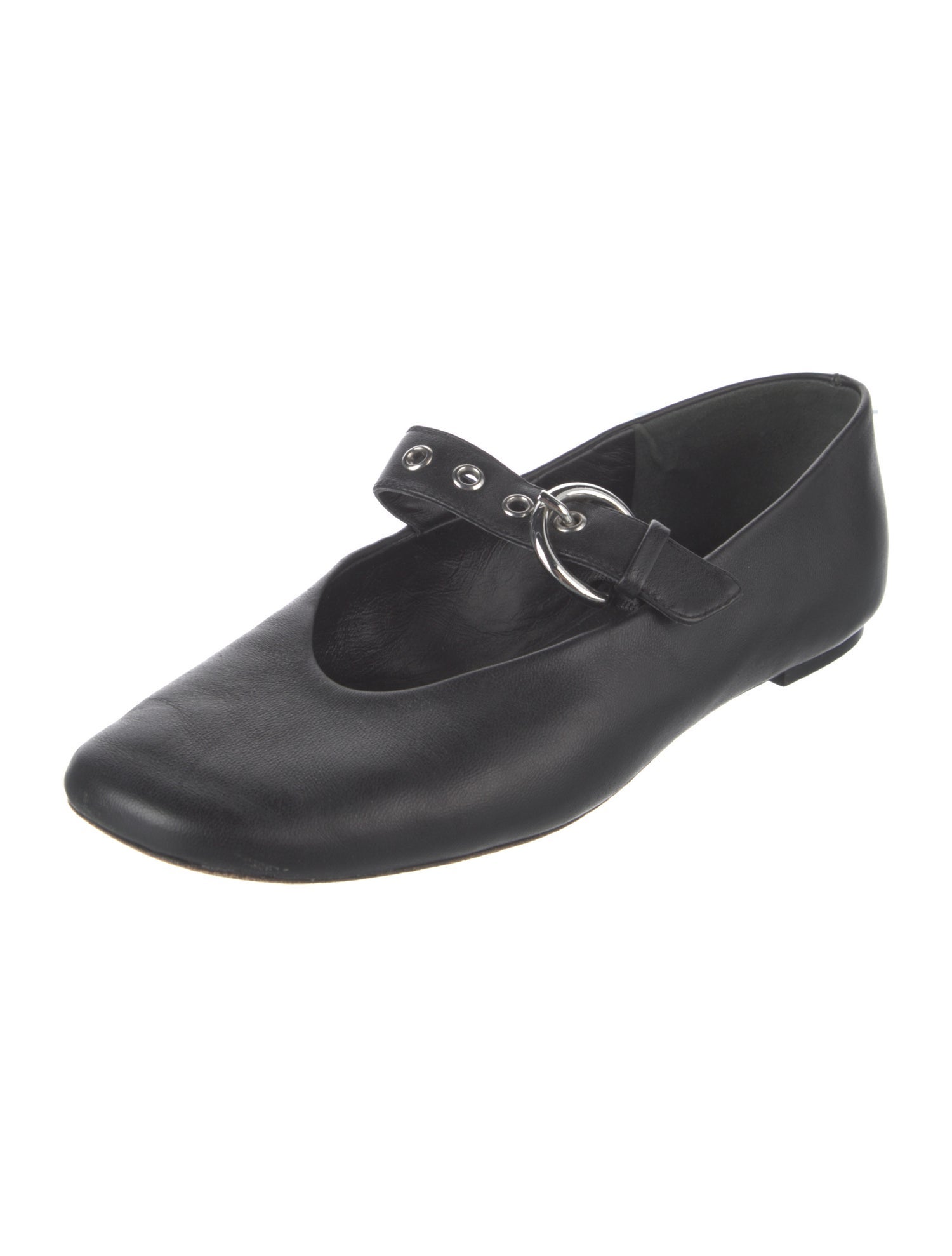 Reformation Leather Mary Jane Flats