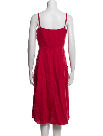 Reformation Linen Midi Length Dress