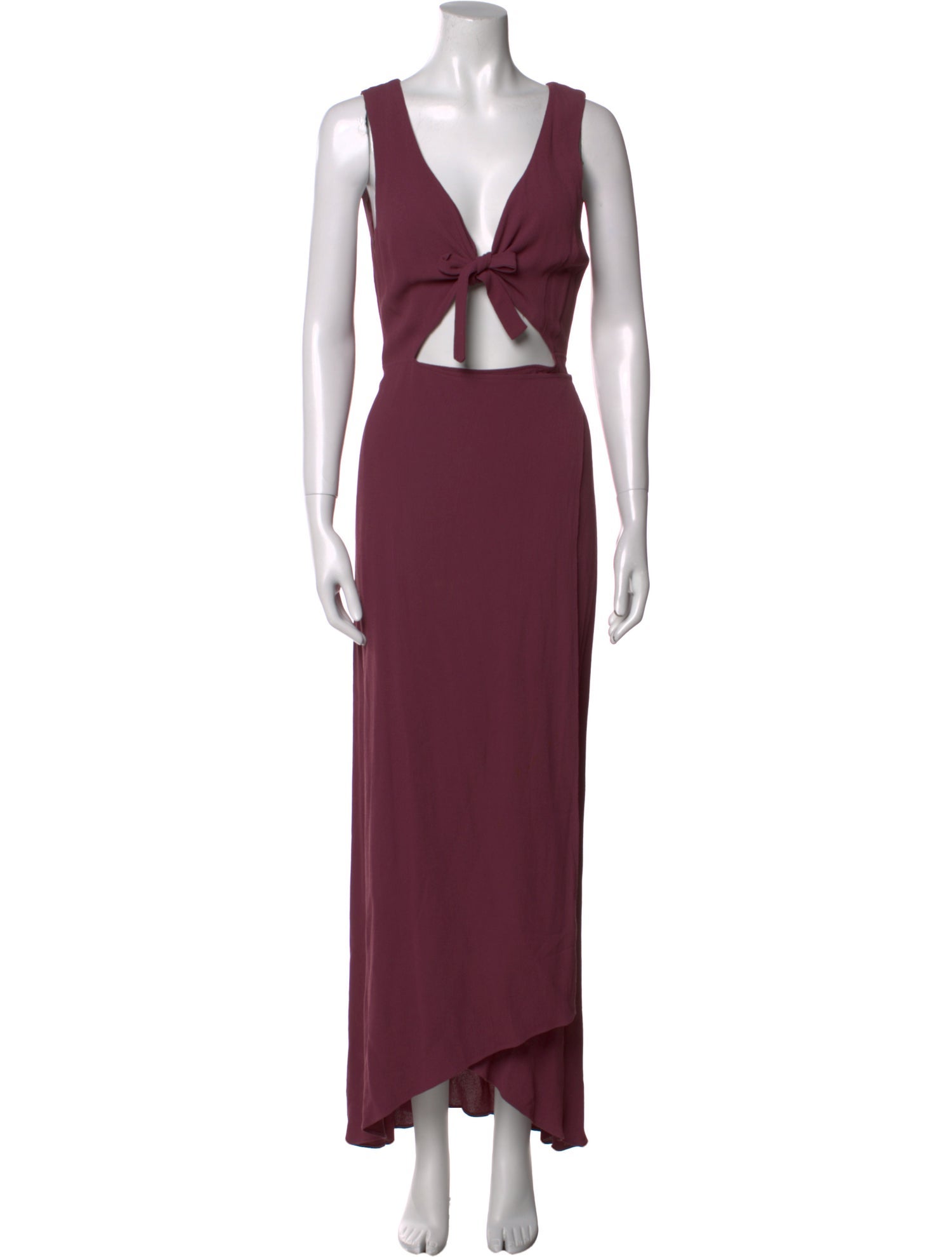 Reformation V-Neck Long Dress