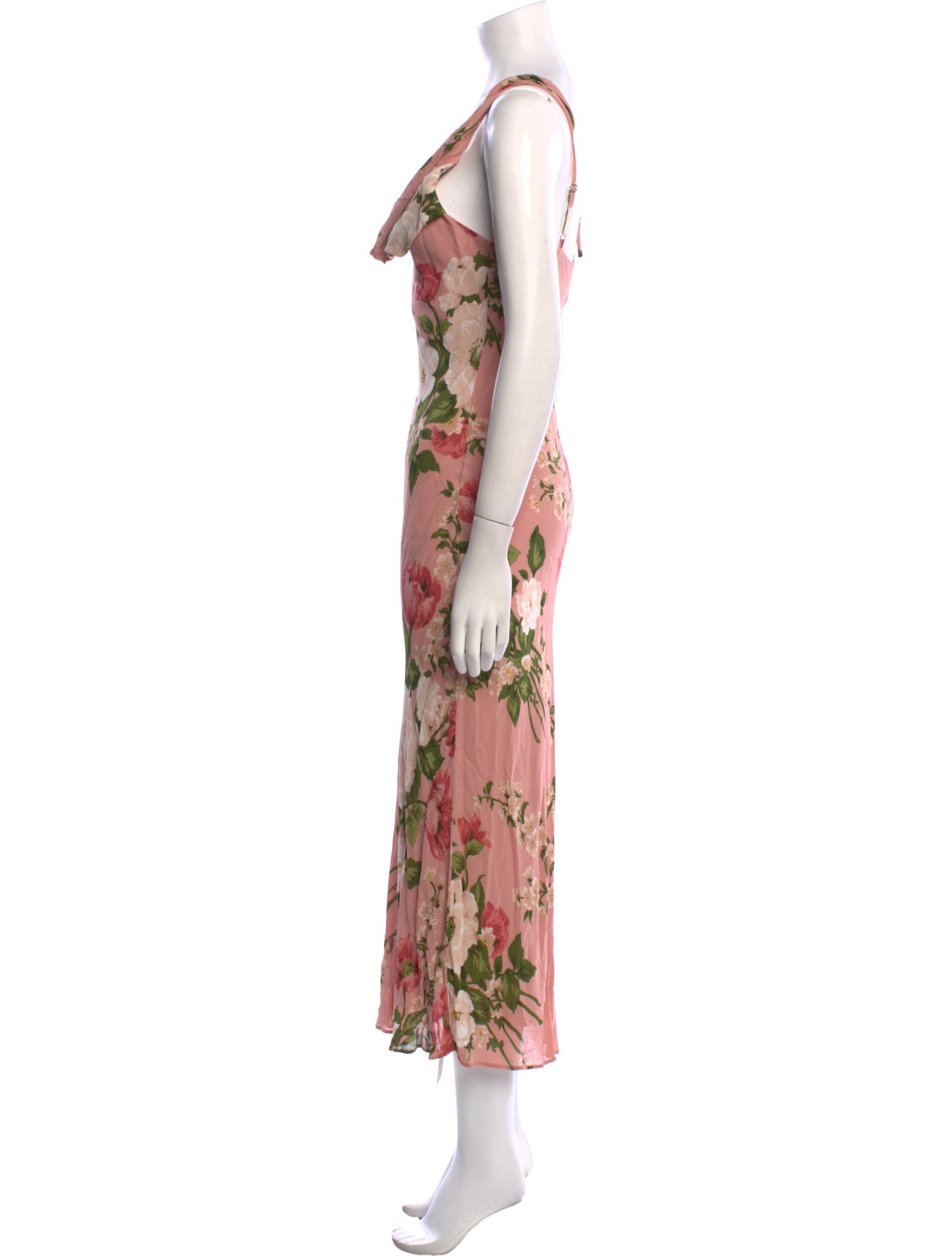 Reformation Floral Print Long Dress