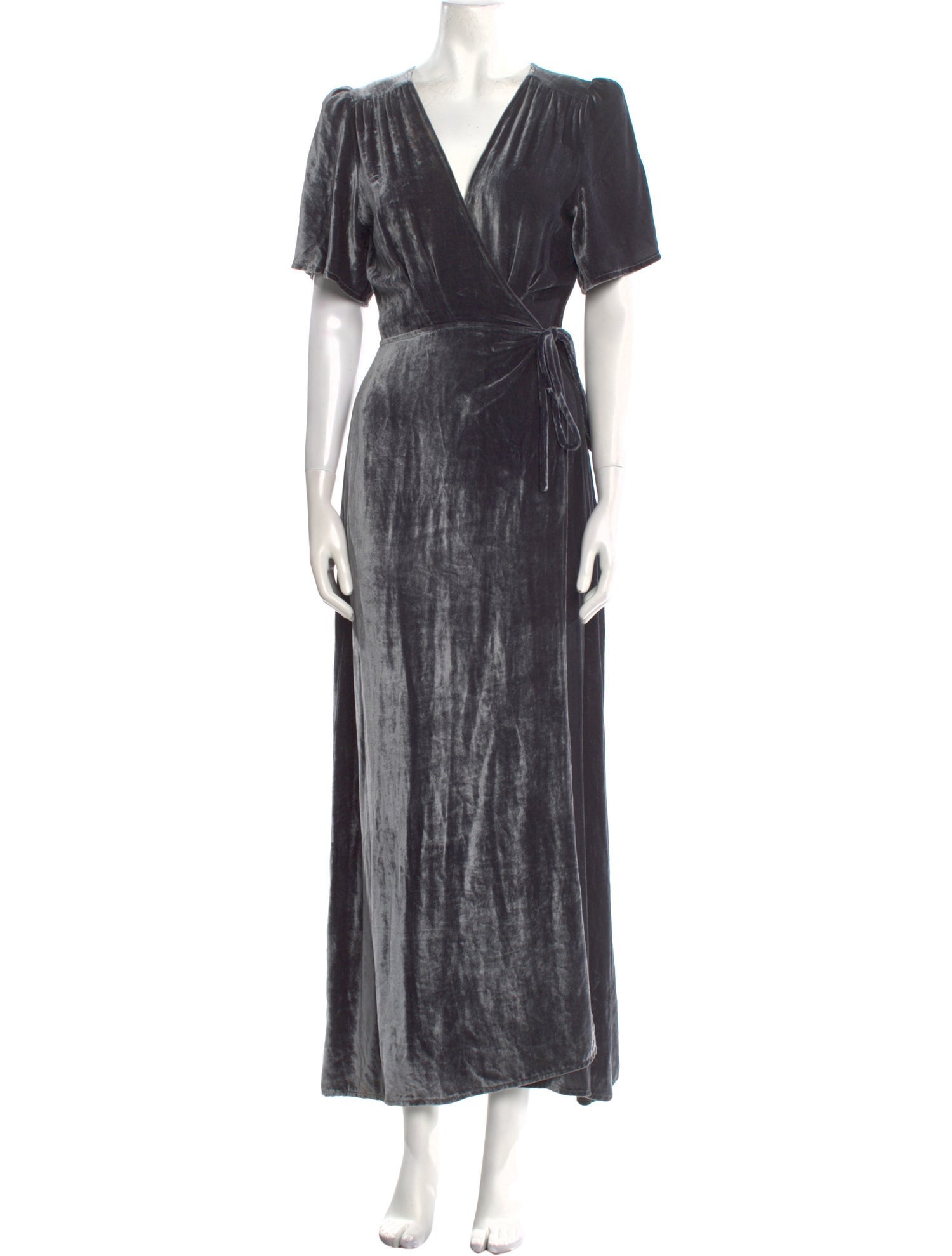 Reformation V-Neck Long Dress