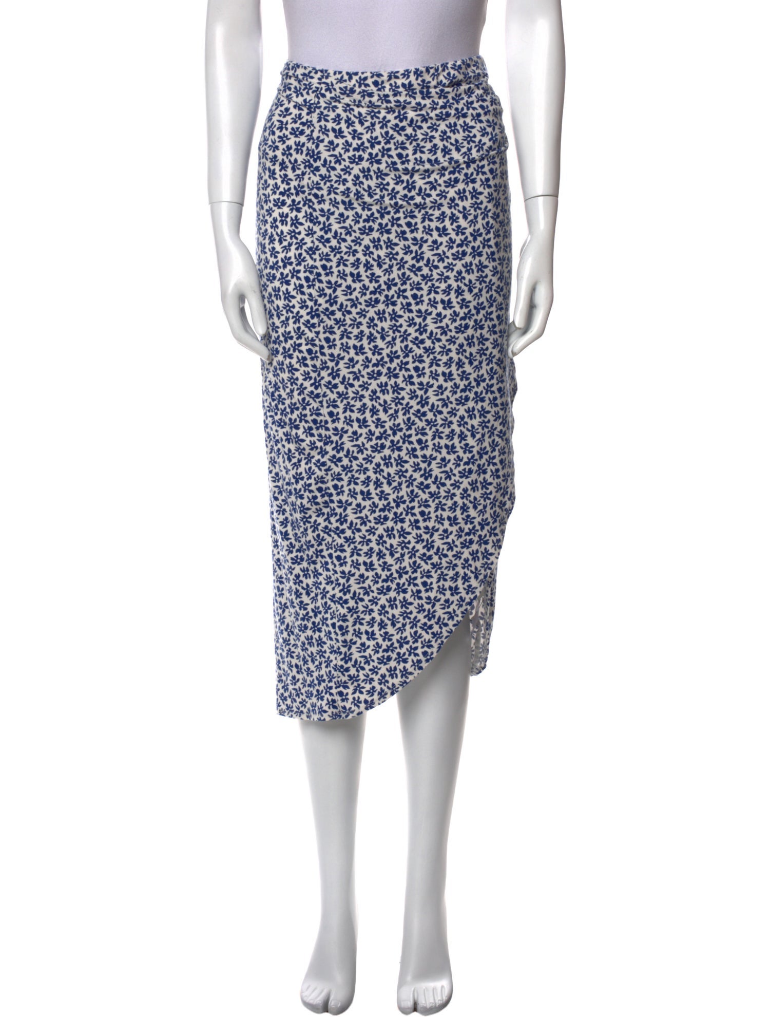 Reformation Floral Print Midi Length Skirt