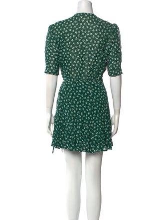 Reformation Floral Print Mini Dress