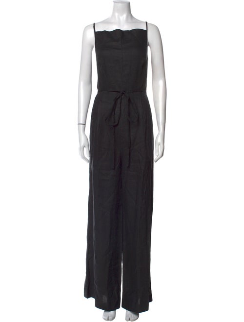 Reformation Linen Square Neckline Jumpsuit