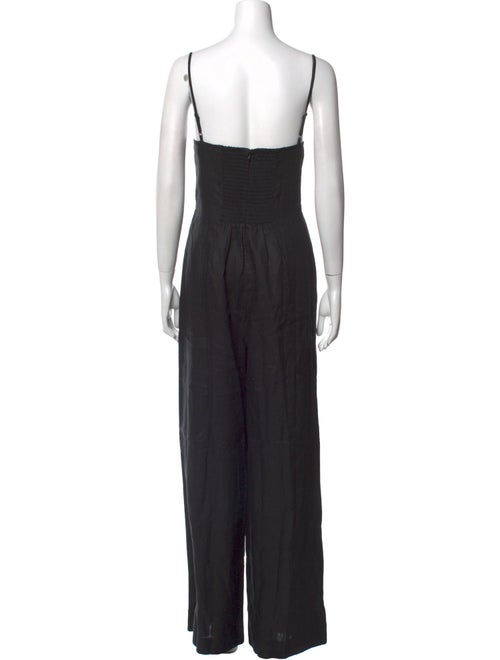 Reformation Linen Square Neckline Jumpsuit