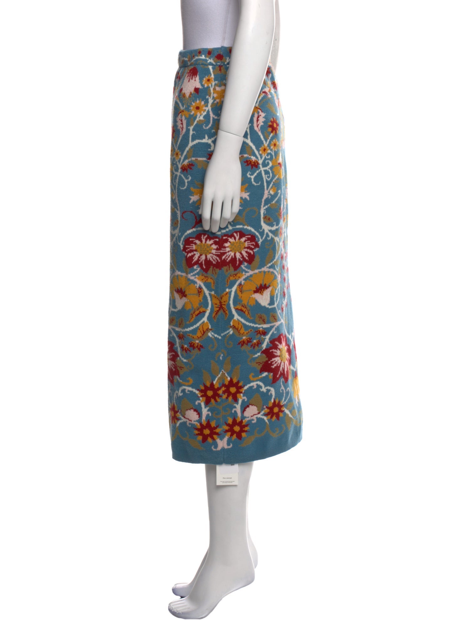 Farm Rio Floral Print Midi Length Skirt