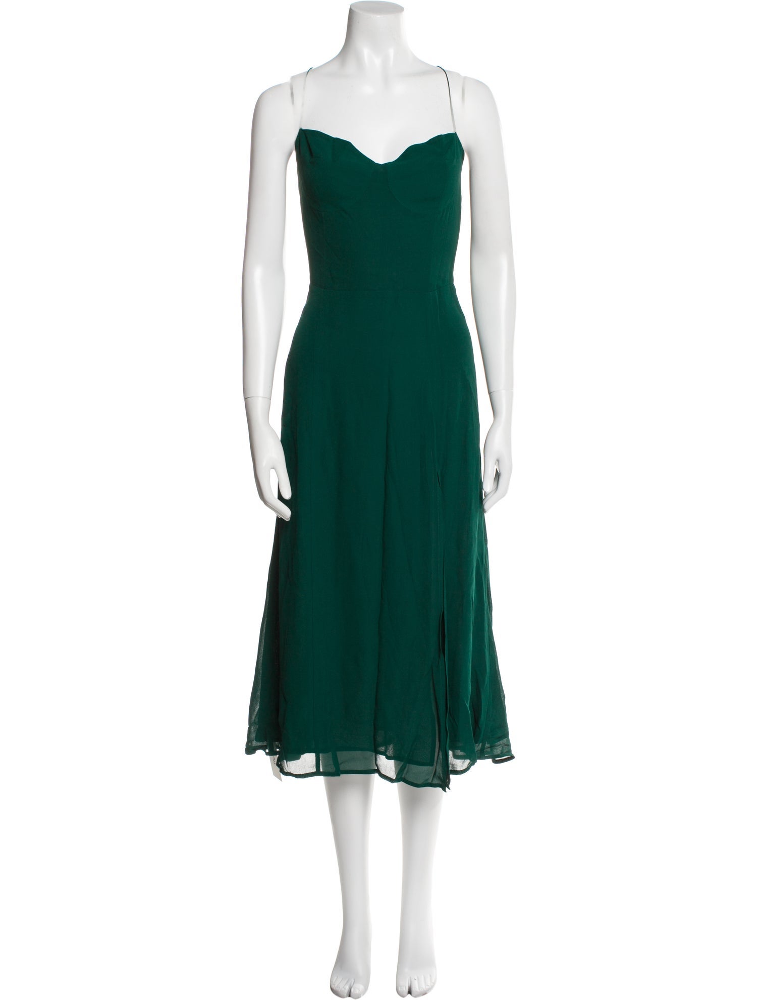 Reformation V-Neck Long Dress