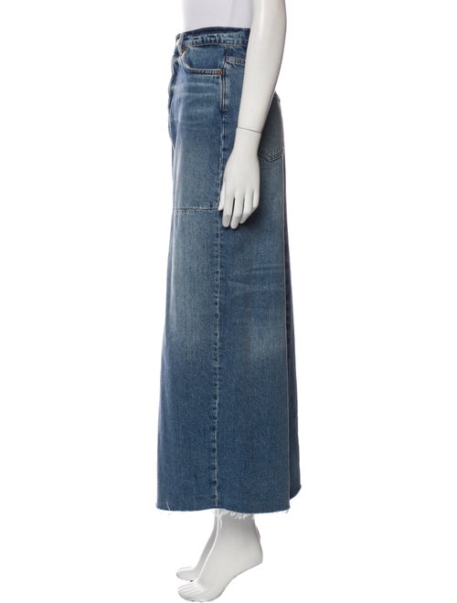 Reformation Raw-Edge Trim Midi Length Skirt