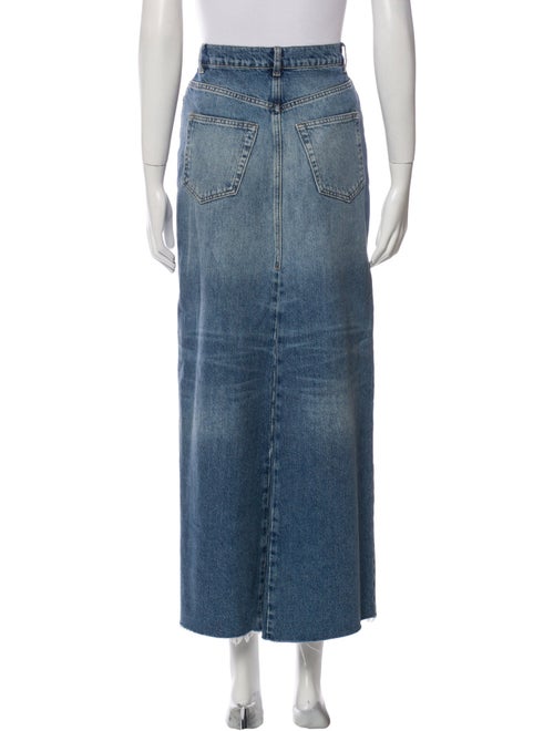 Reformation Raw-Edge Trim Midi Length Skirt