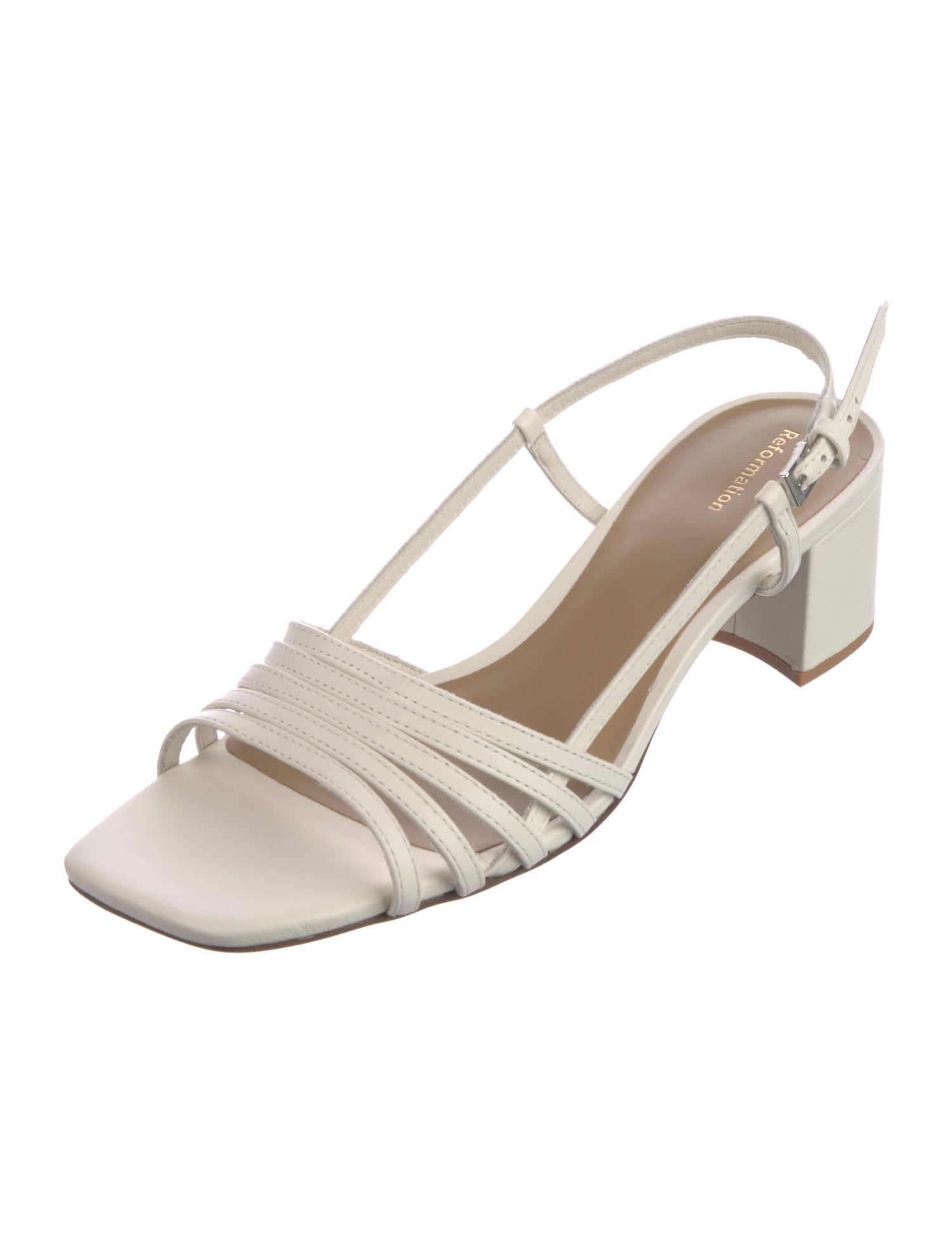 Reformation Leather Slingback Sandals