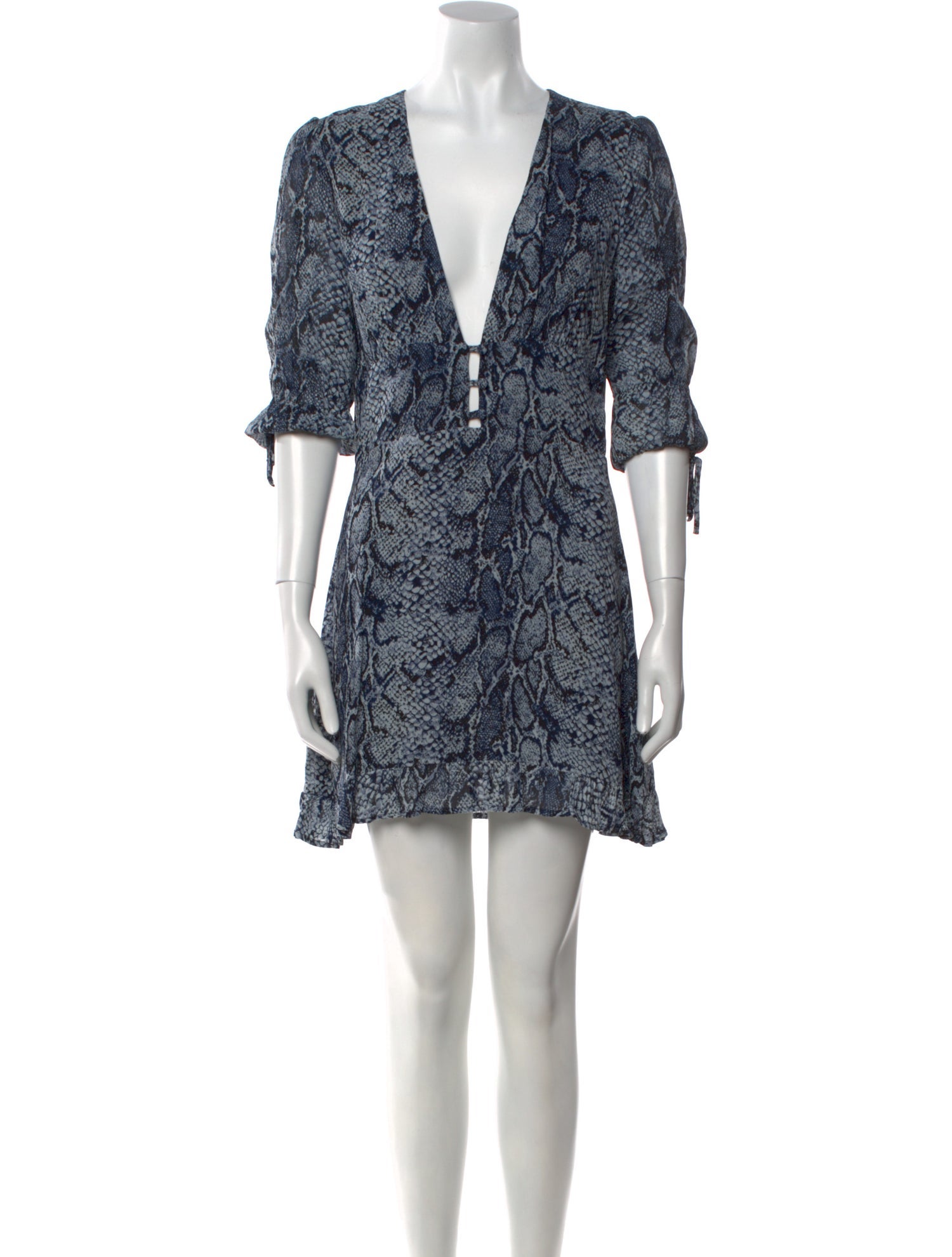 Reformation Animal Print Mini Dress