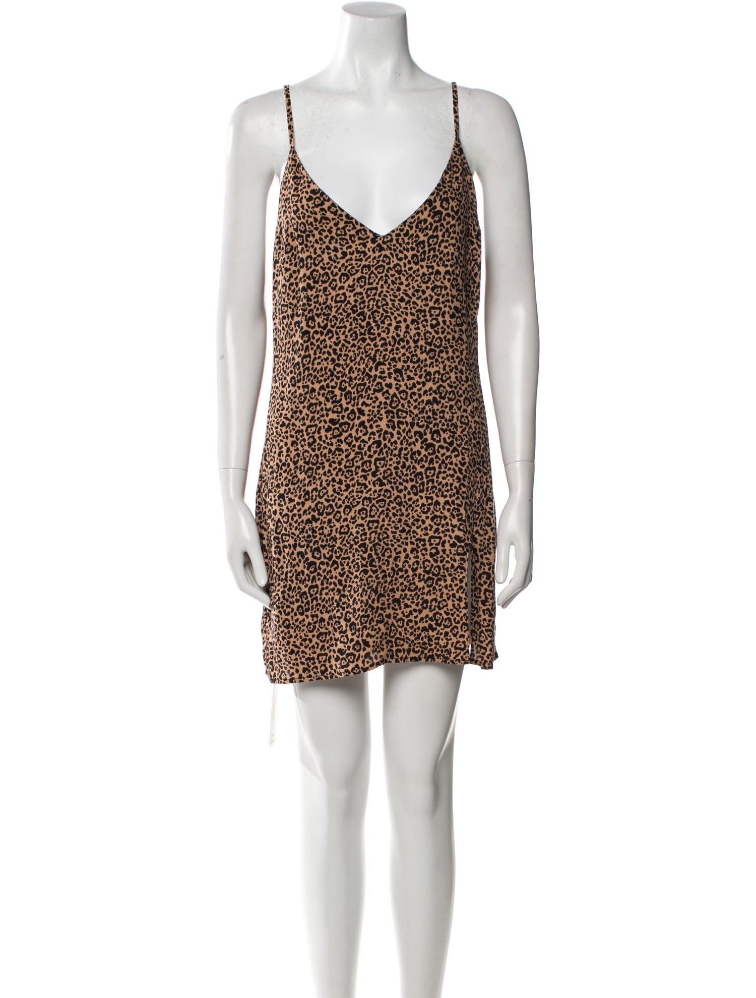 Reformation Animal Print Mini Dress